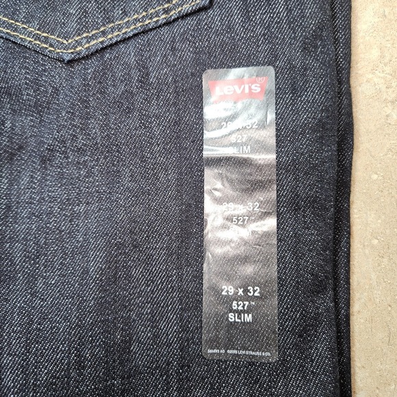 Levis 527 Jeans Mens 29x32 Slim Bootcut Dark Wash Western‎ Cowboy - Picture 11 of 13